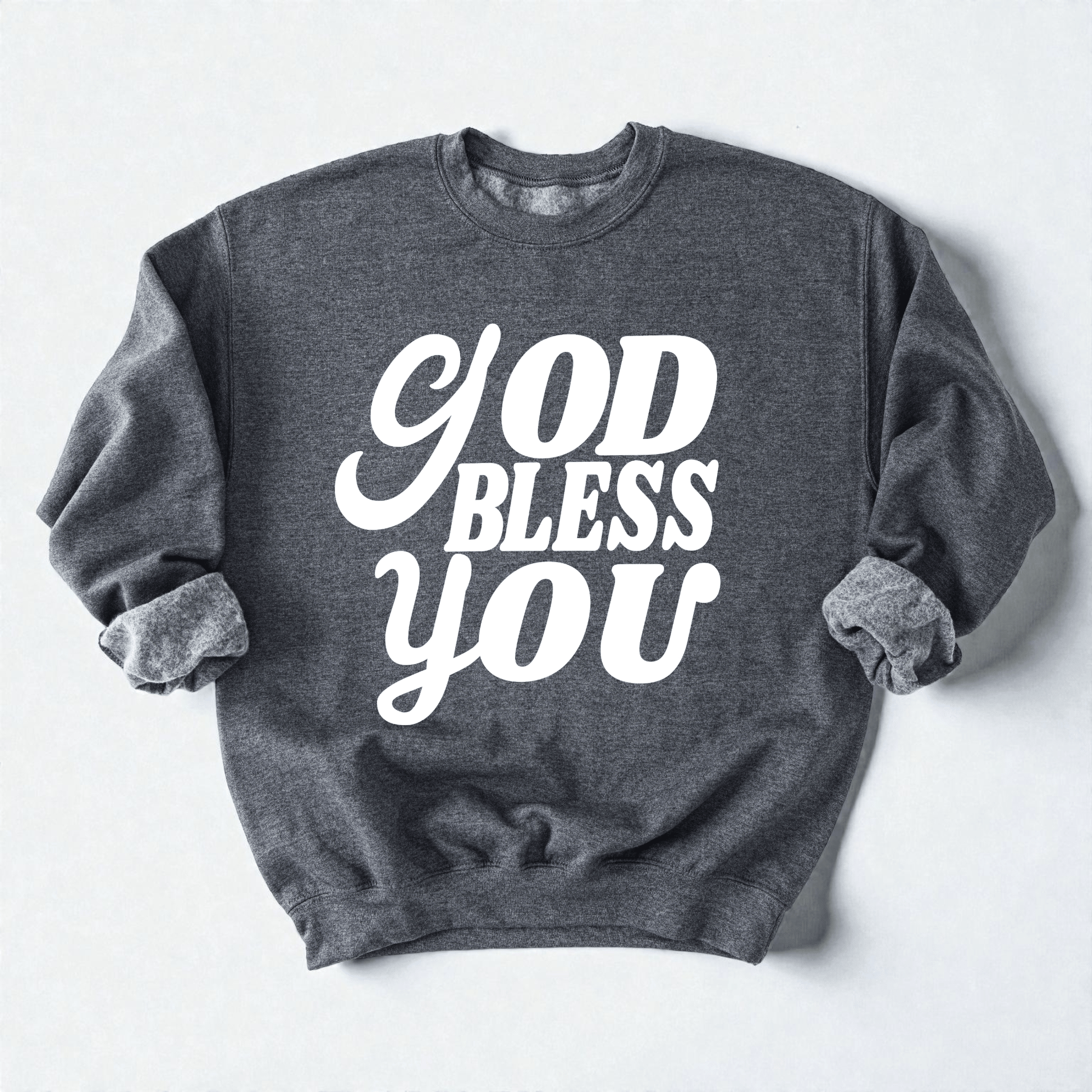 God Bless You Crewneck Sweatshirt - Bunny Knots