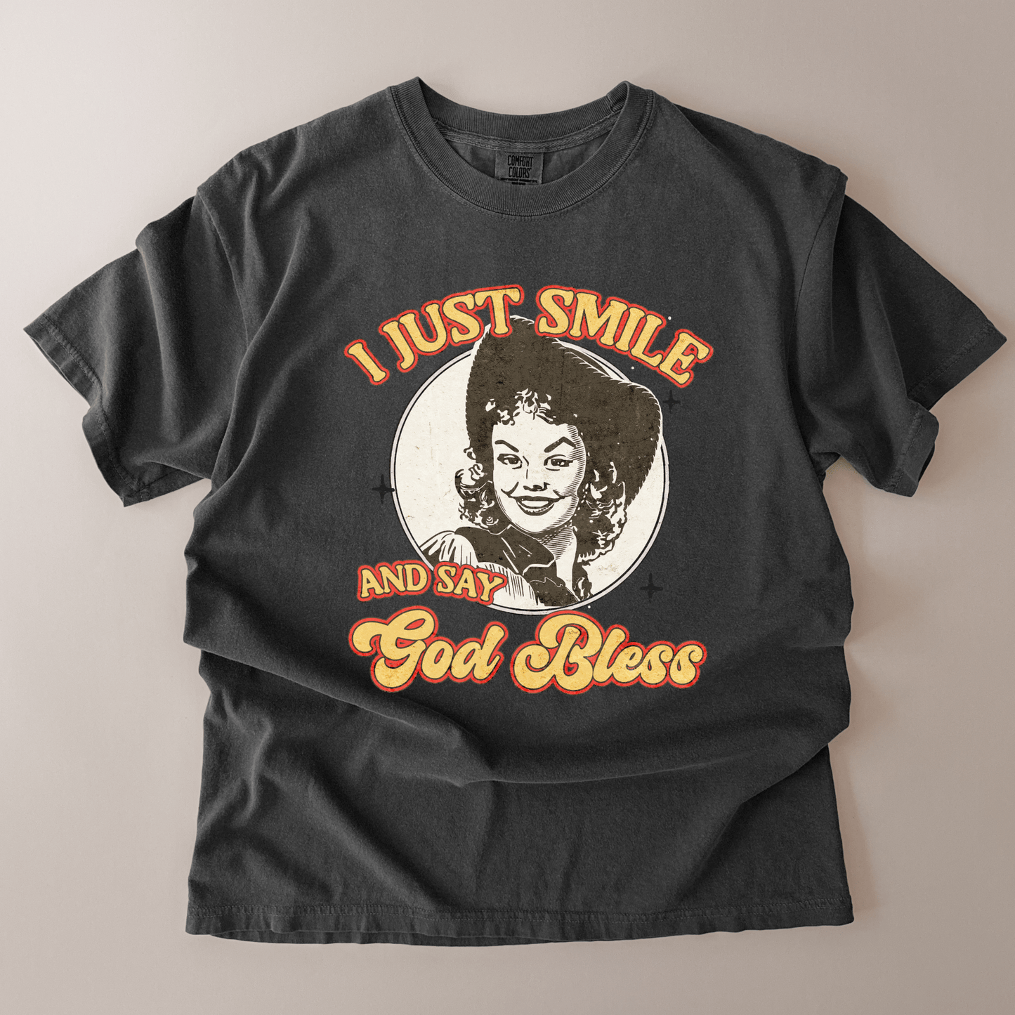 Smile & Say God Bless T-Shirt - Bunny Knots