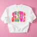 Peace, Love, & Jesus Crewneck Sweatshirt - Bunny Knots