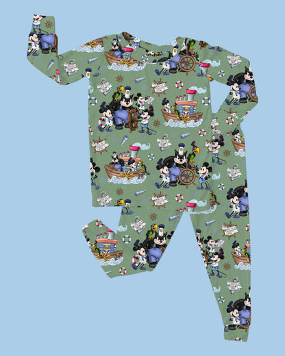 Steamboat Willie | Fitted Bamboo Loungewear Set