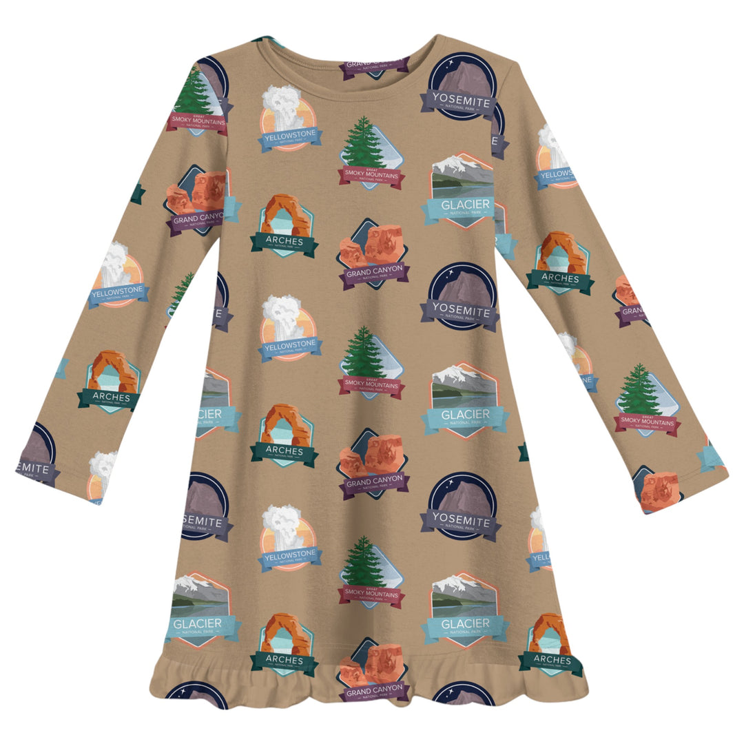 National Parks | Bamboo Ruffle Gown - Bunny Knots