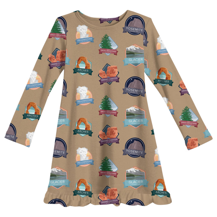 National Parks | Bamboo Ruffle Gown - Bunny Knots