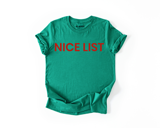 Nice List (Green) T-Shirt
