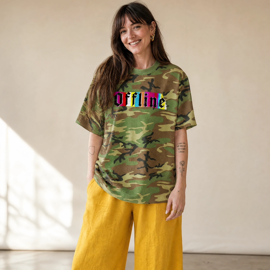 OFFLINE Luxe Oversized Drop Sleeve T-Shirt
