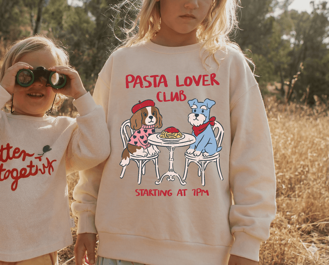 Pasta Lover Club Crewneck Sweatshirt - Bunny Knots