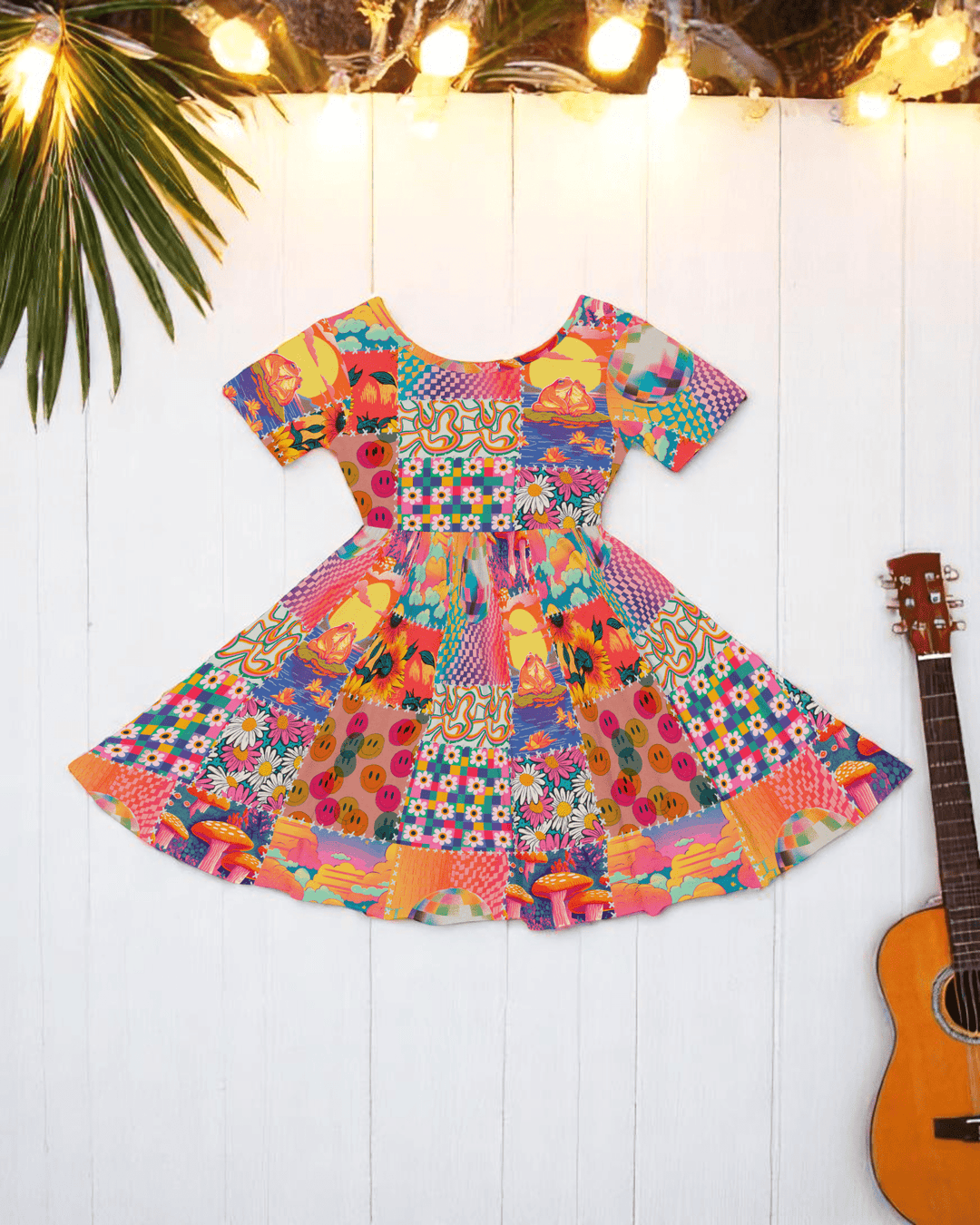 Woodstock Dreams Twirl Dress - Bunny Knots