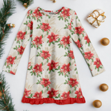 Poinsettia Tabernacle | Bamboo Ruffle Gown | Discontinued Style