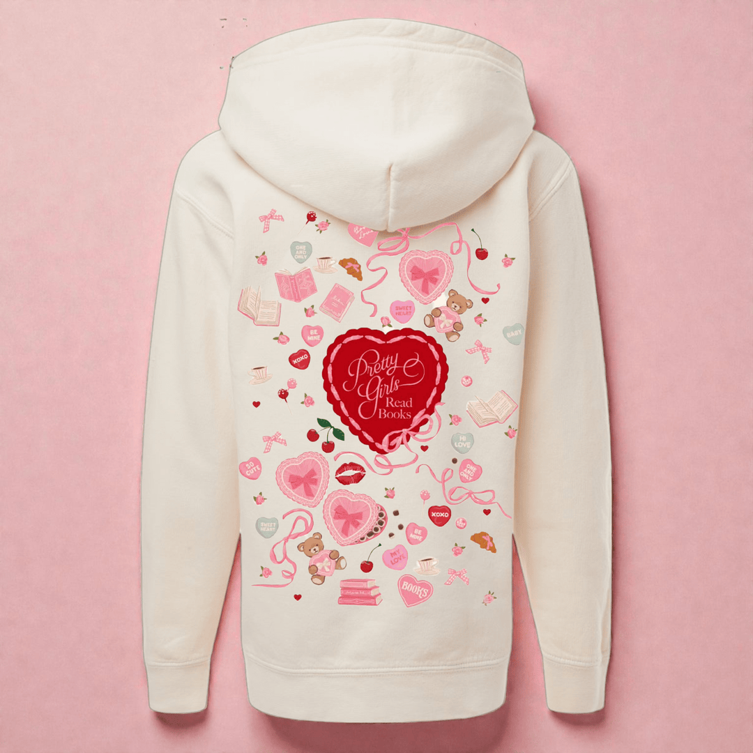 Pretty Girls Read Books Hoodie - Bunny Knots