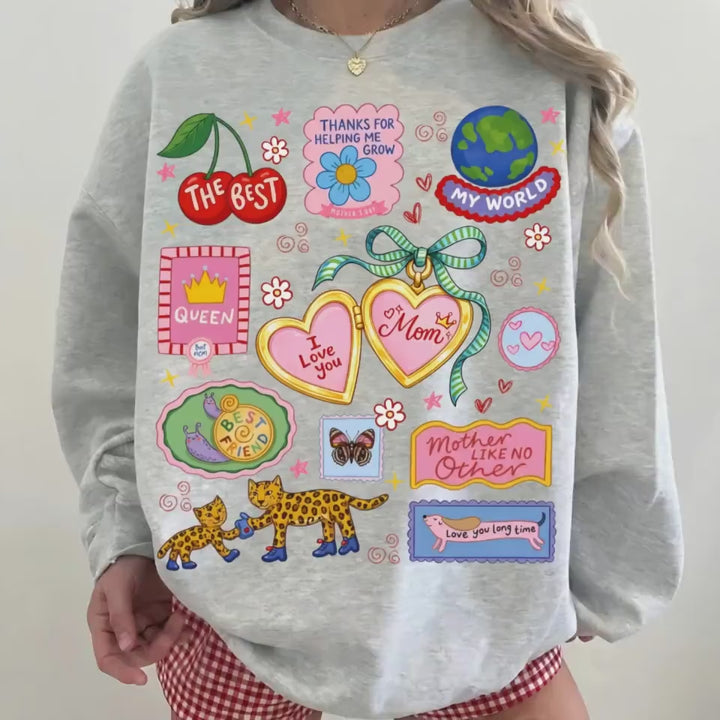 I Love You Mom Crewneck Sweatshirt