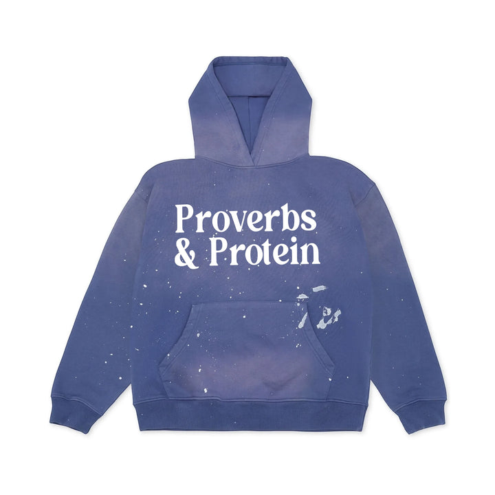 Proverbs & Protein Luxe Paint Splatter Oversized Hoodie