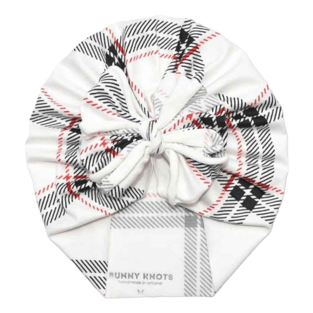 Scotty | Black & Red Plaid | Classic Headwrap - Bunny Knots