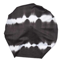 Load image into Gallery viewer, Hani | Black Tie Dye | Classic Knotted Headwrap
