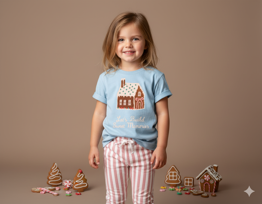 Let's Build Sweet Memories (Blue) T-Shirt