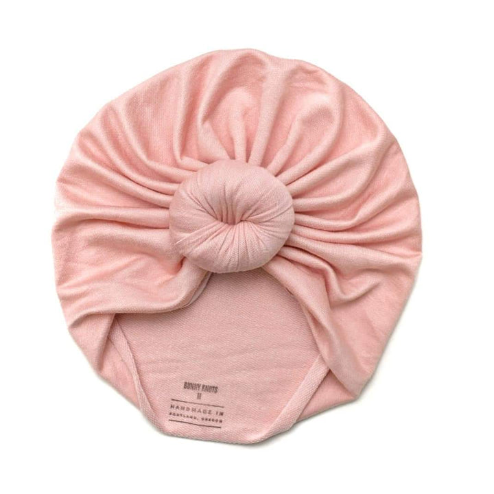 Bells | Baby Pink | French Terry Headwrap - Bunny Knots