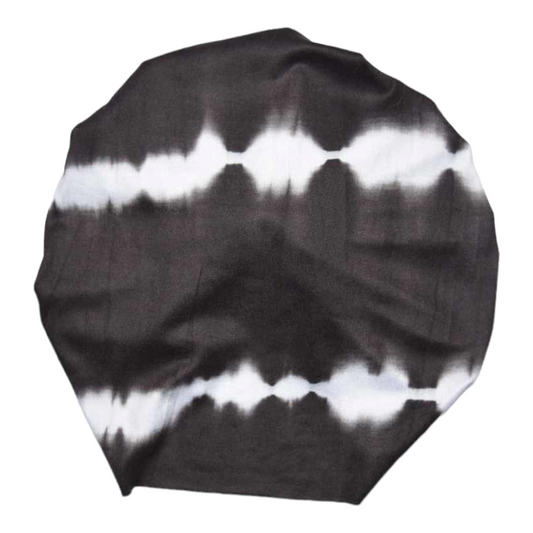 Hani | Black Tie Dye | Classic Raga Headwrap