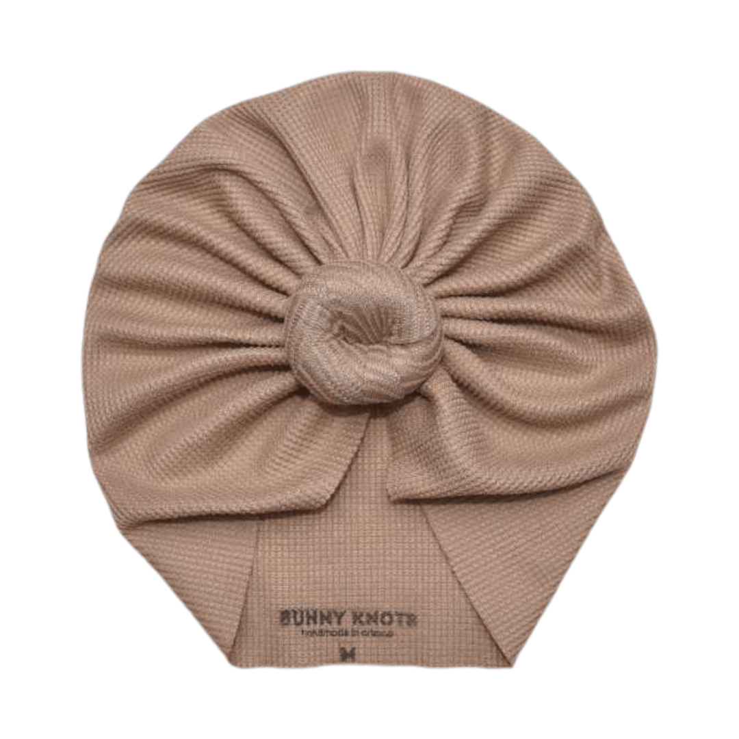 Madelyn | Nutmeg | Waffle Headwrap - Bunny Knots