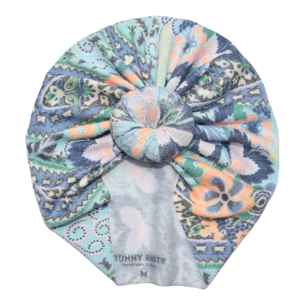 Lolanna | Aloha Paisley | French Terry Knotted Headwrap