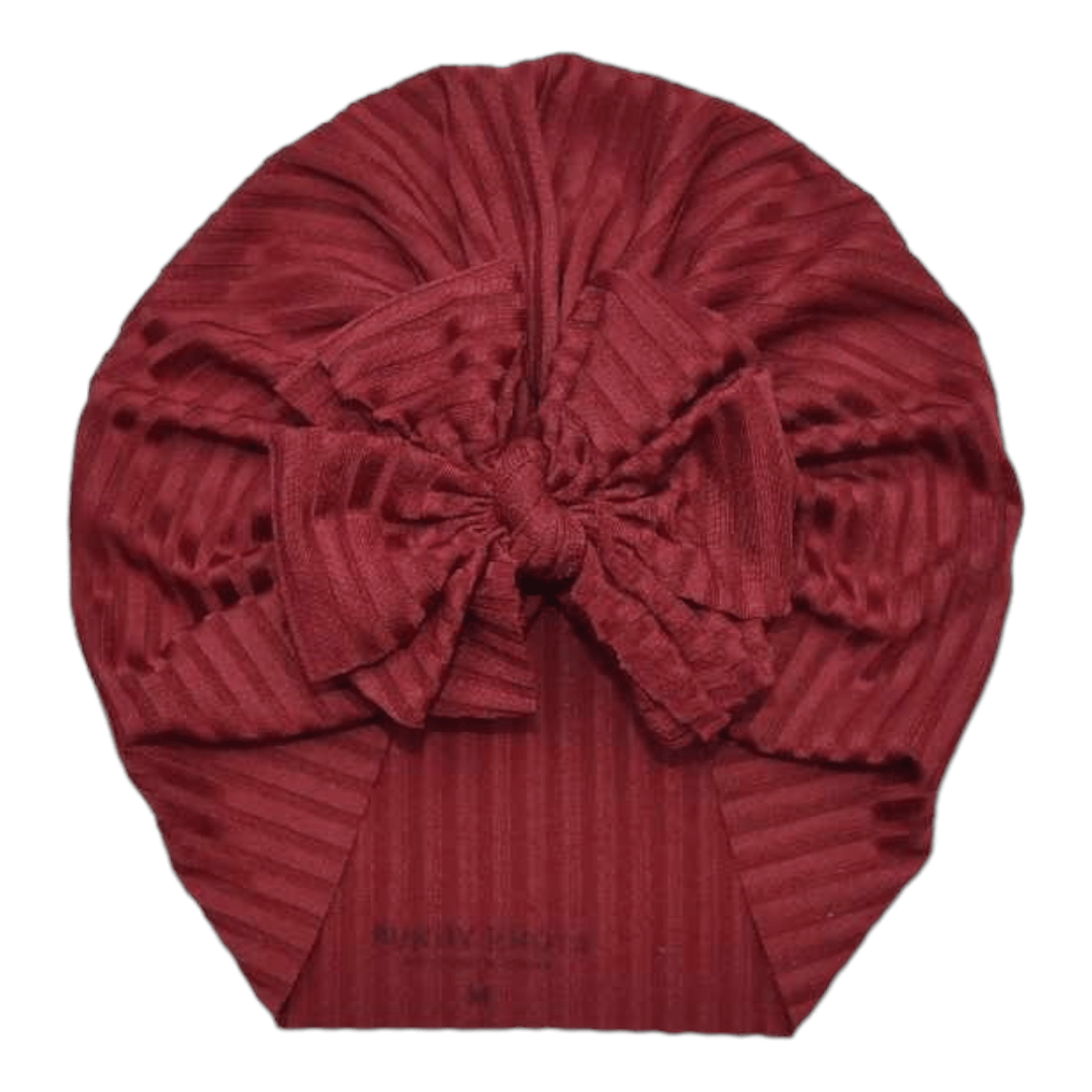 Clairette | Rich Wine | Ribbed Headwrap - Bunny Knots