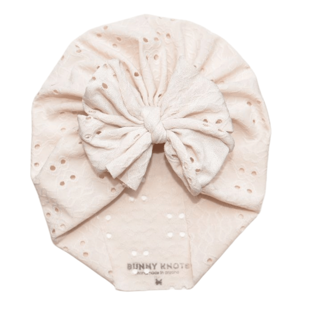 Biscuit | Gentle Cream | Eyelet Headwrap - Bunny Knots