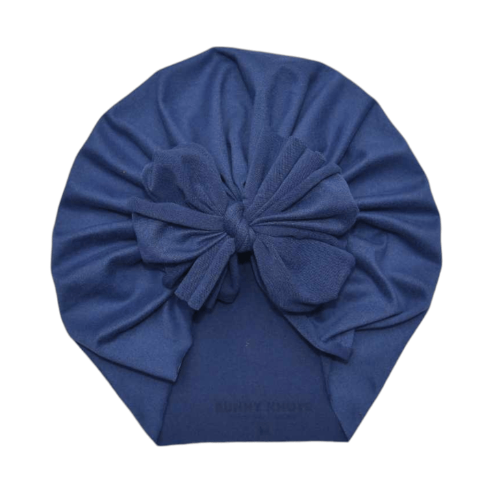 Inessa | Prussian Blue | Classic Headwrap - Bunny Knots
