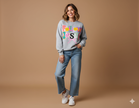 Follow Jesus Crewneck Sweatshirt