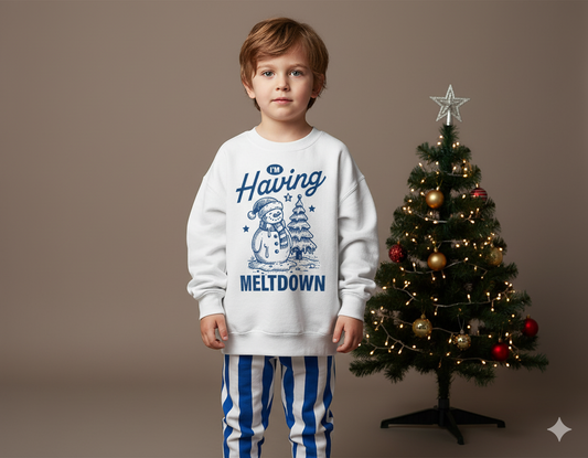 Having a Meltdown Crewneck Sweatshirt