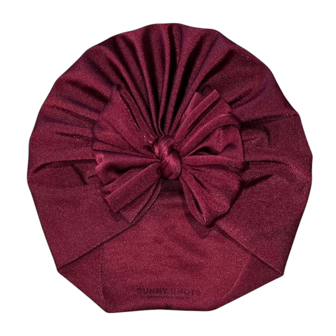 Elisabetta | Italia Burgundy | Swim Headwrap - Bunny Knots