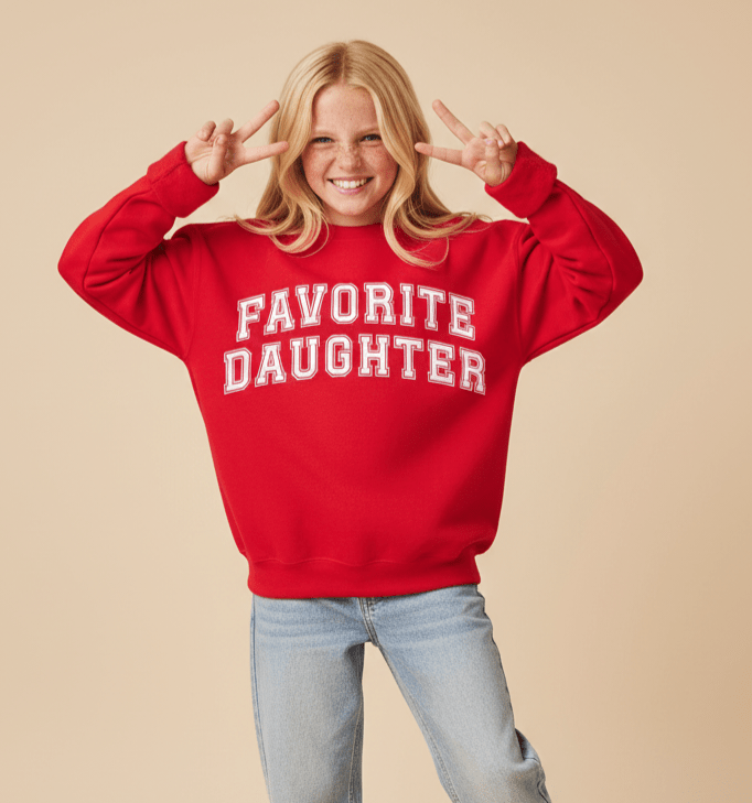 Favorite Daughter Crewneck Sweatshirt - Bunny Knots