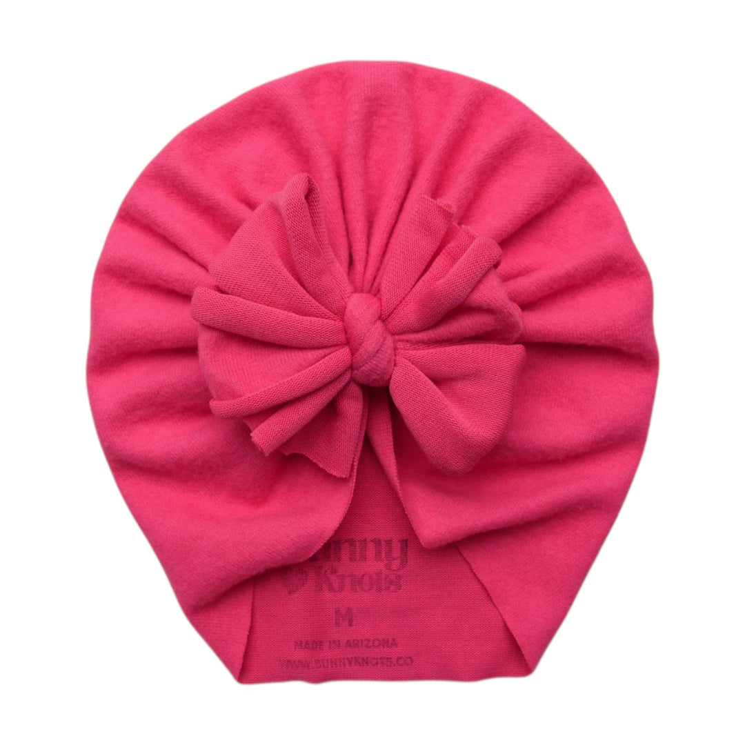 Roxie | Lipstick Pink | Cashmere Sweater Headwrap - Bunny Knots