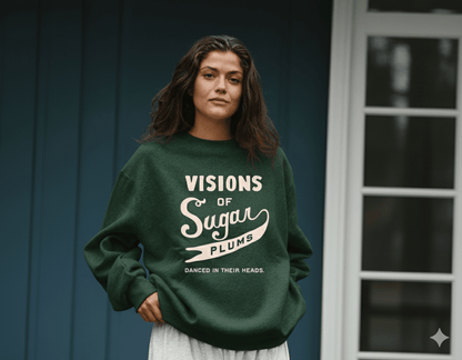 Visions of Sugar Plums Crewneck Sweatshirt - Bunny Knots