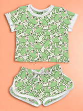 Load image into Gallery viewer, Stay Froggy | Bamboo Retro Shortie Set
