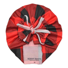 Load image into Gallery viewer, Shelbee | Black &amp; Red Buffalo Check | Classic Headwrap
