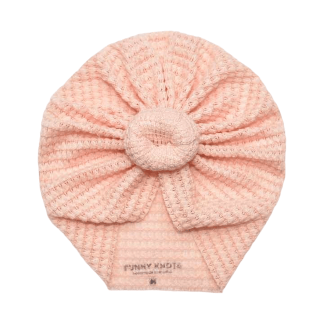Roze | Natural Pink | Chunky Waffle Headwrap - Bunny Knots