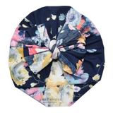 Bonny | Navy & Bright Pastel Floral | Raga Headwrap