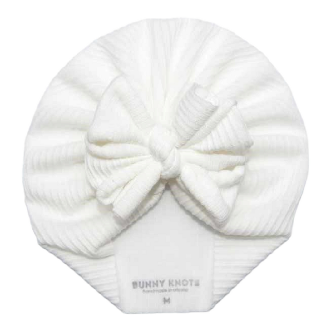 Blanca | White Bright | Chunky Rib Headwrap