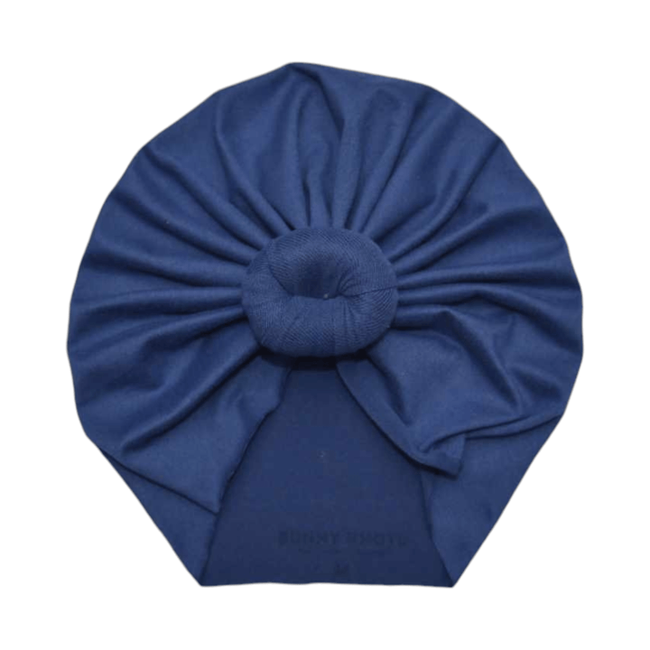 Inessa | Prussian Blue | Classic Headwrap - Bunny Knots