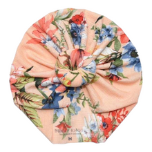 Load image into Gallery viewer, Petula | Peach Blossom | Chiffon Pointelle Knot Headwrap
