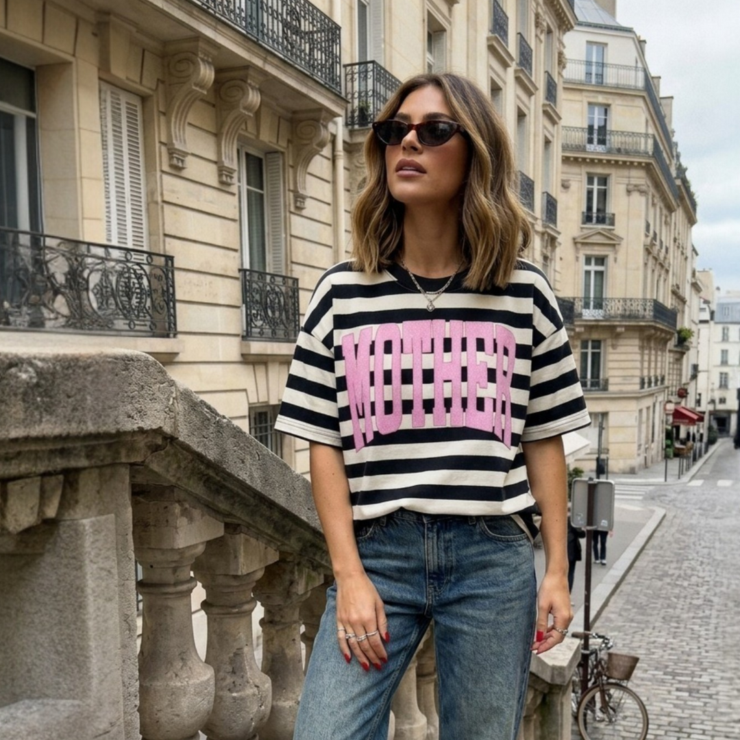 Mother Luxe Oversized Drop Sleeve T-Shirt