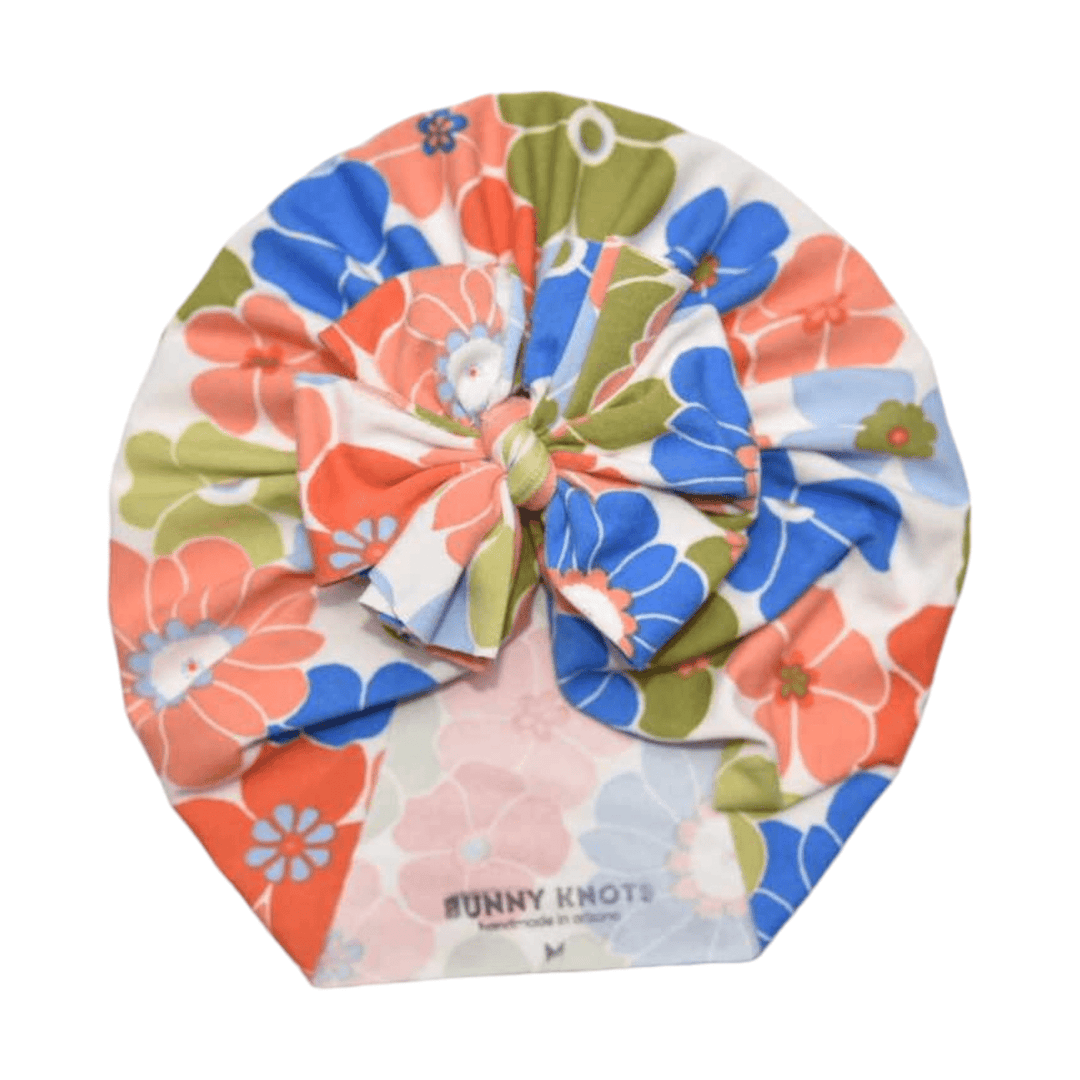 Brady | Retro Floral | Classic Headwrap - Bunny Knots