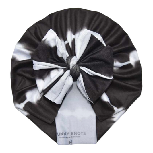 Hani | Black Tie Dye | Classic Raga Headwrap