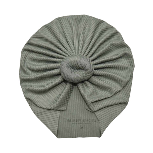 Mackleigh | Sage Grey | Brushed Rib Headwrap