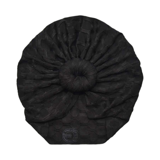 Eve | Jet Black | Honeycomb Headwrap