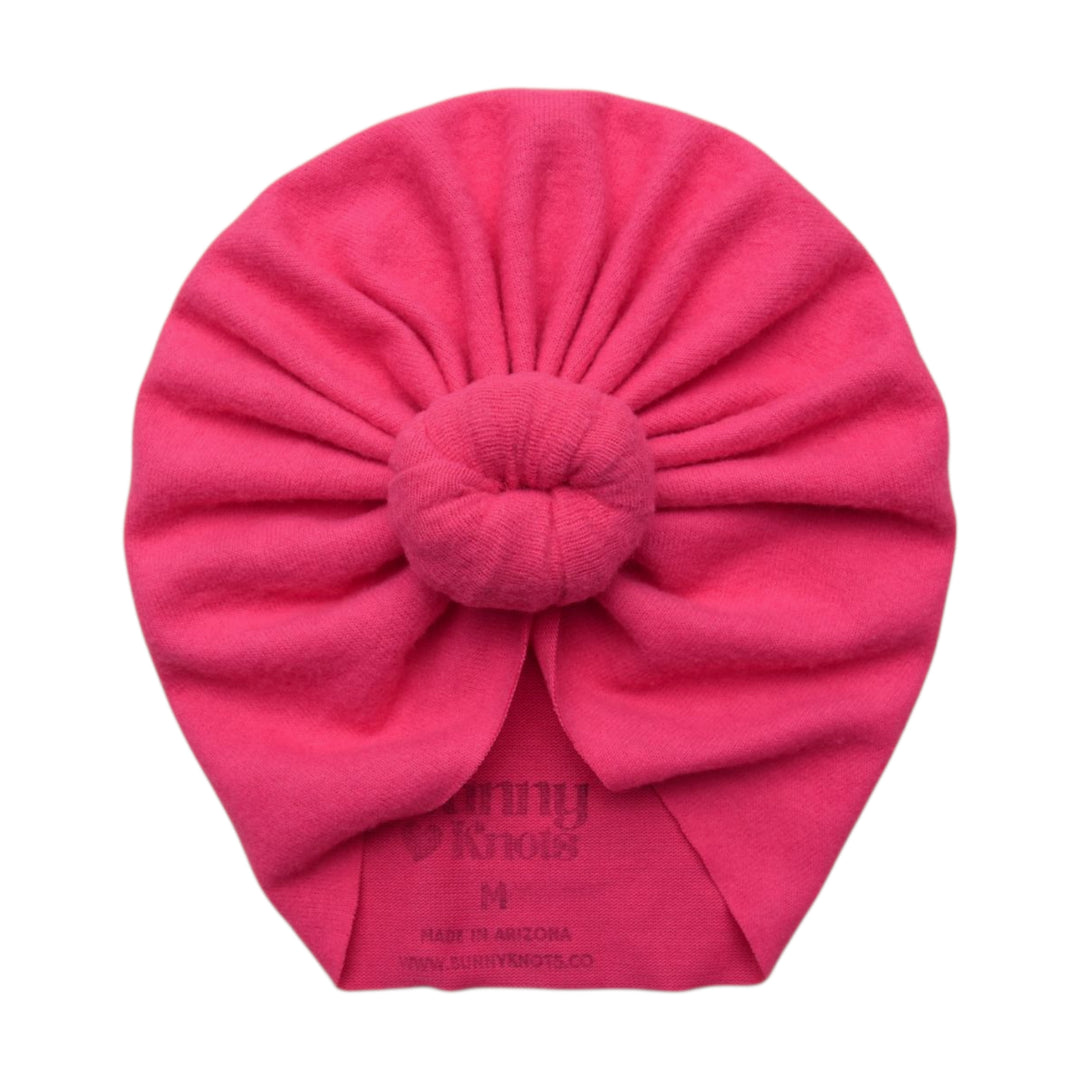 Roxie | Lipstick Pink | Cashmere Sweater Headwrap - Bunny Knots