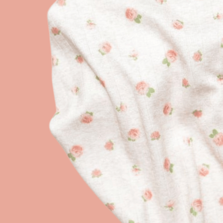 Lyra | Oatmeal Rosettes | Pointelle Headwrap - Bunny Knots