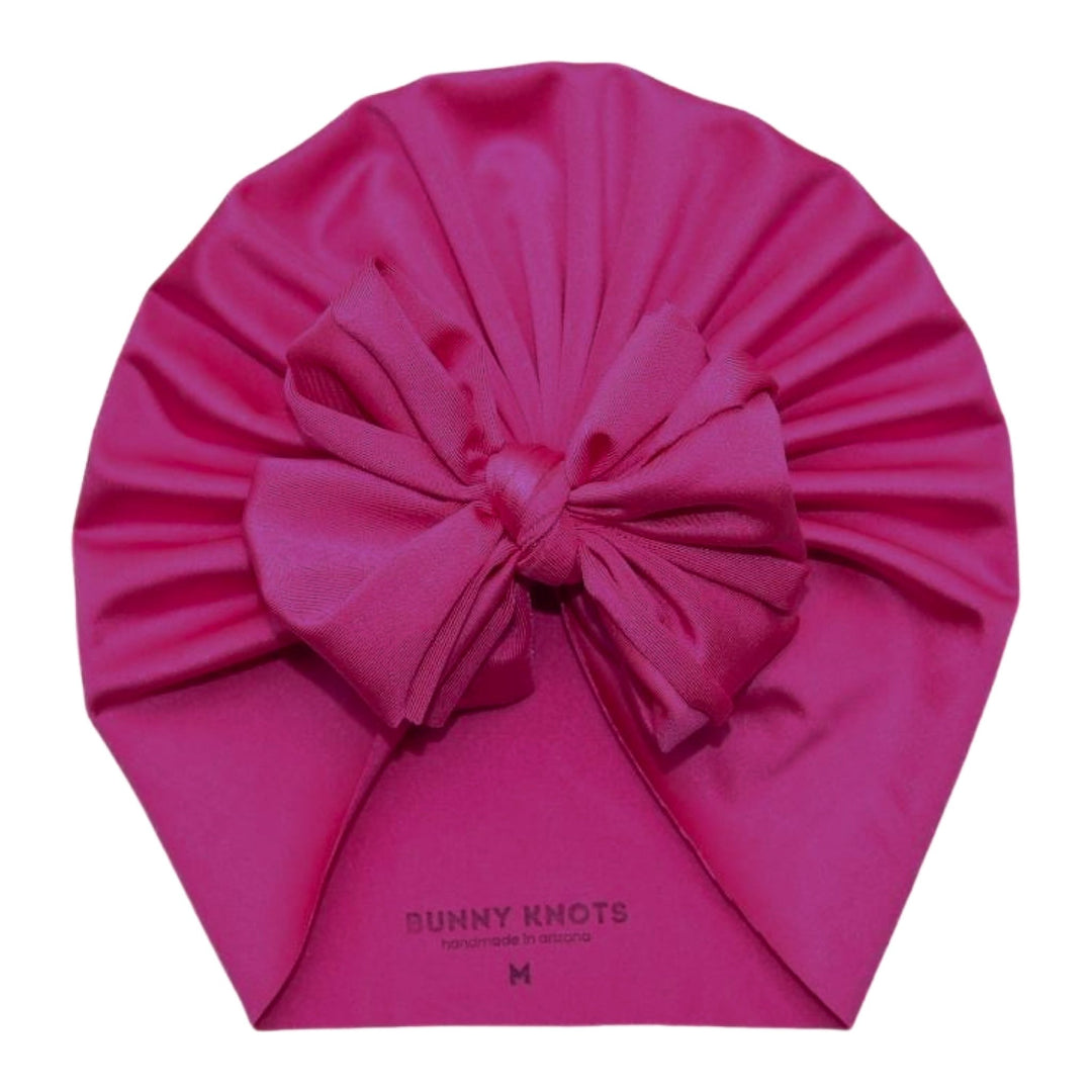 Barbs | POp Pink | Swim Headwrap - Bunny Knots