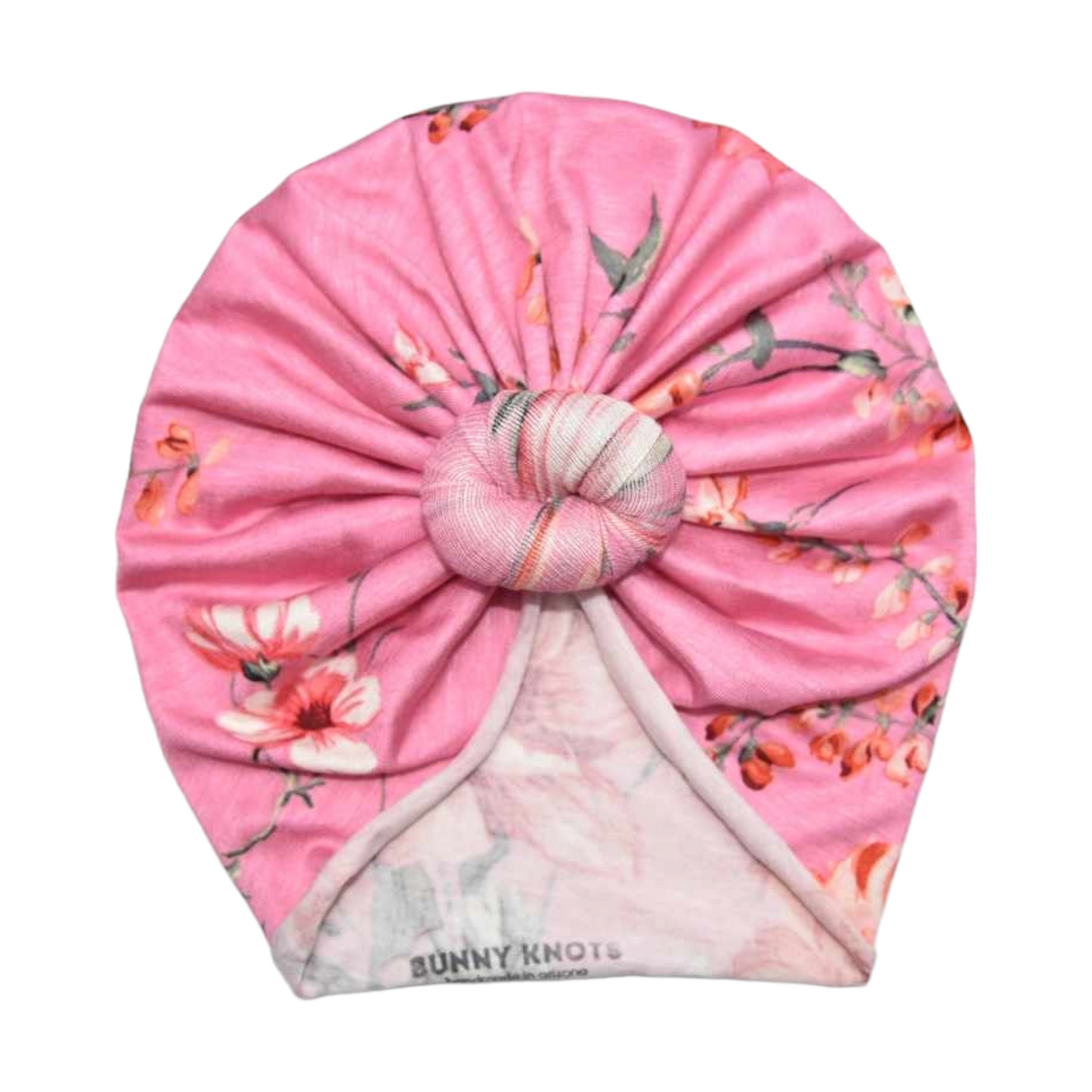 Kessleigh | Mauve Pink Floral | Knotted Classic Headwrap