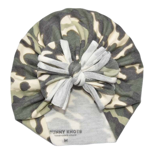 Sarge | Camo | French Terry Raga Headwrap
