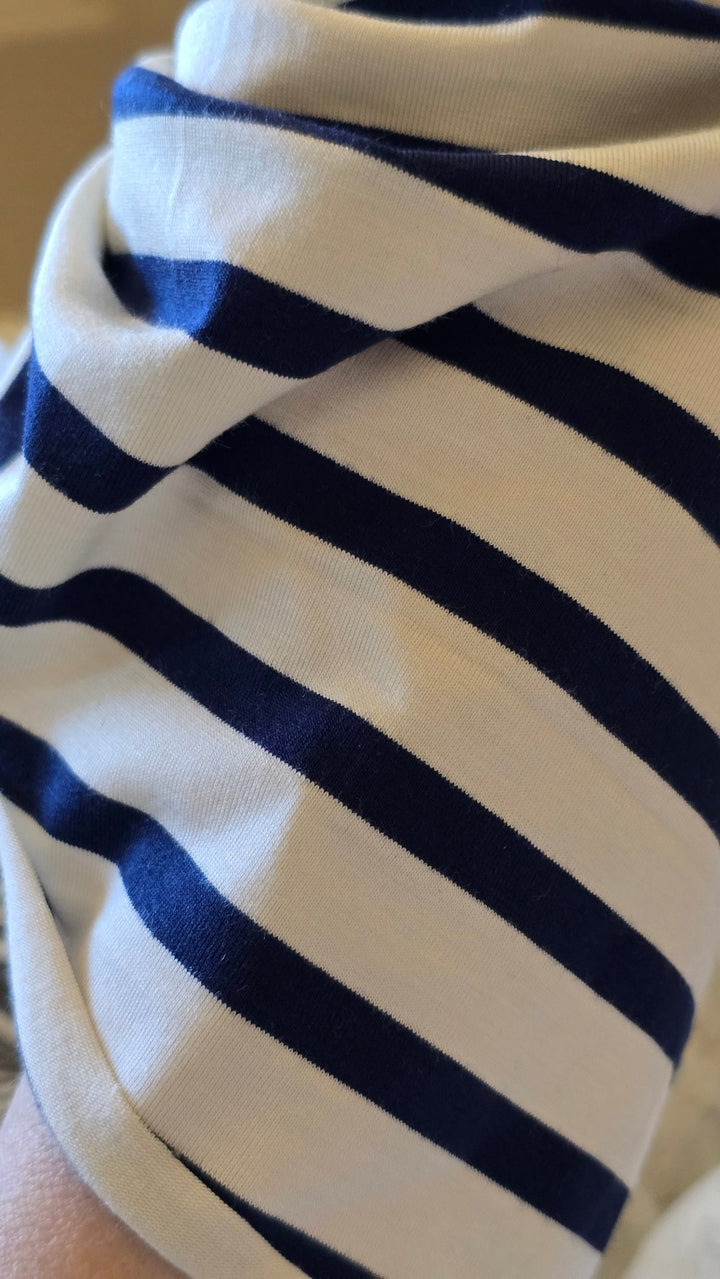 Harriette | Navy Stripe | Classic Headwrap - Bunny Knots