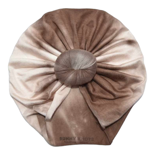 Deliah | Mocha Tie Dye | Classic Knotted Headwrap
