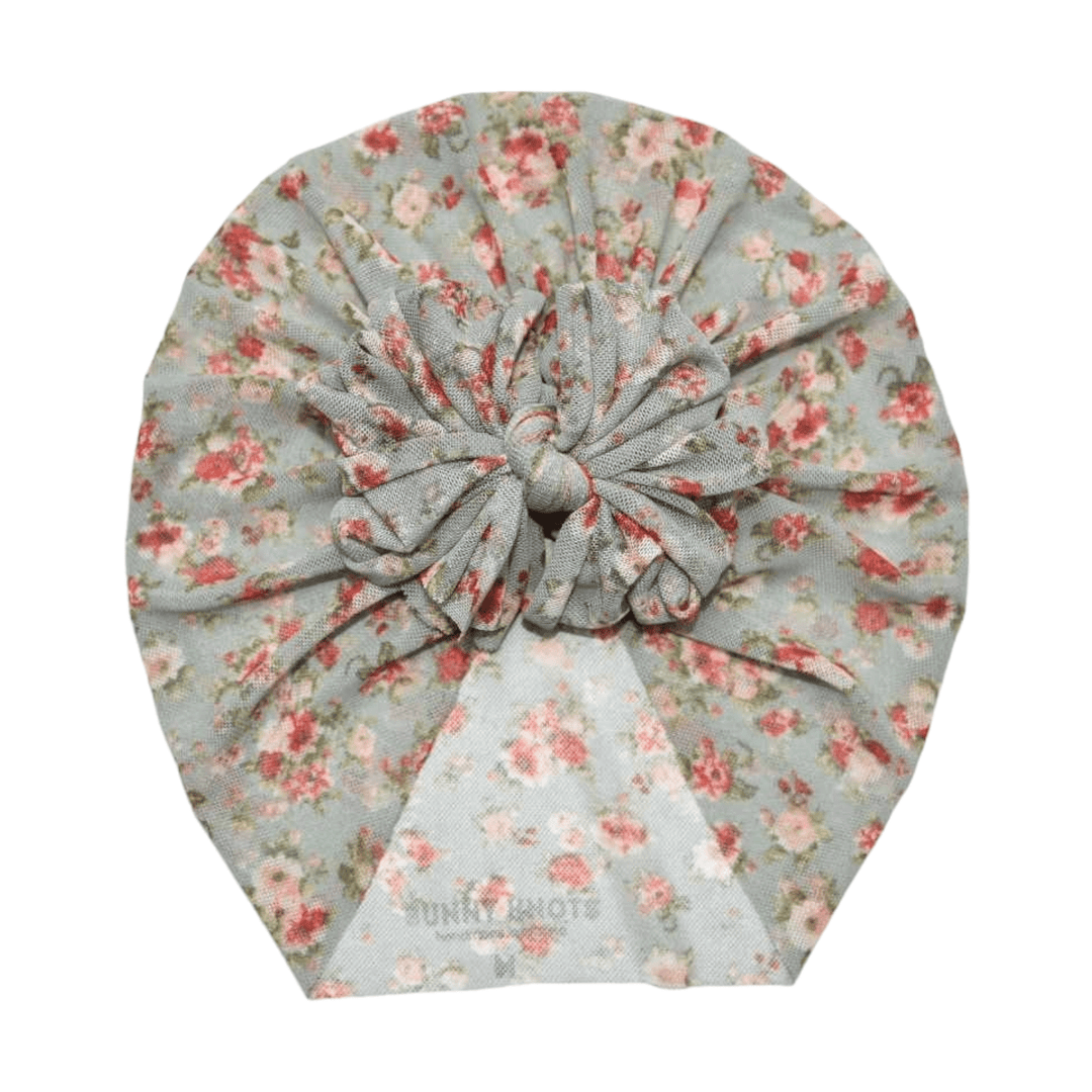 Susie Anna | Romantic Victorian Floral | Boho Mesh Headwrap - Bunny Knots